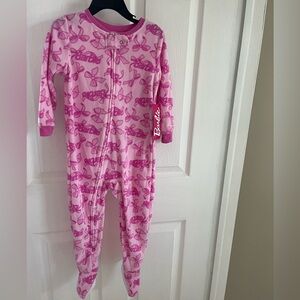 NWT! Girls Barbie Zip Up Pajamas Size 3T
